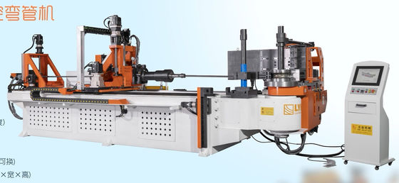 DW130CNC10A3S-T macchina automatica di piegatura del tubo CNC da 5,5 pollici a 10 assi con piegatura a spinta